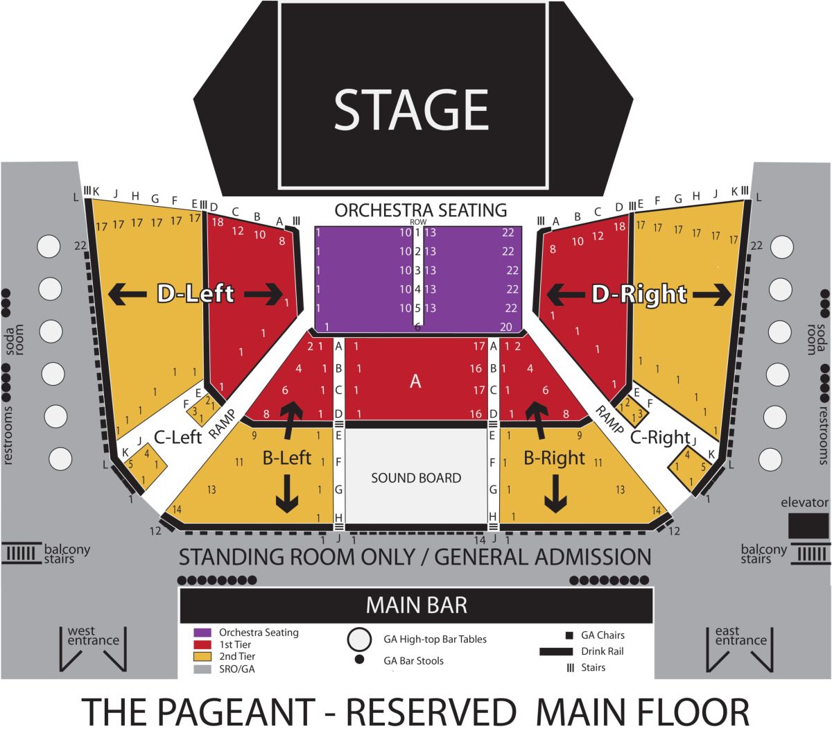 The Pageant Seating Chart