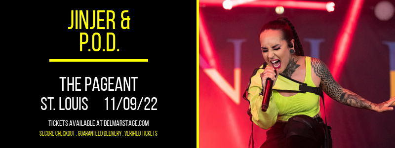 Jinjer & P.O.D. at The Pageant tickets Jinjer & P.O.D. at The Pageant