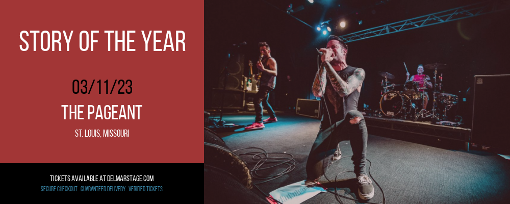 Story of the Year at The Pageant tickets Story of the Year at The Pageant